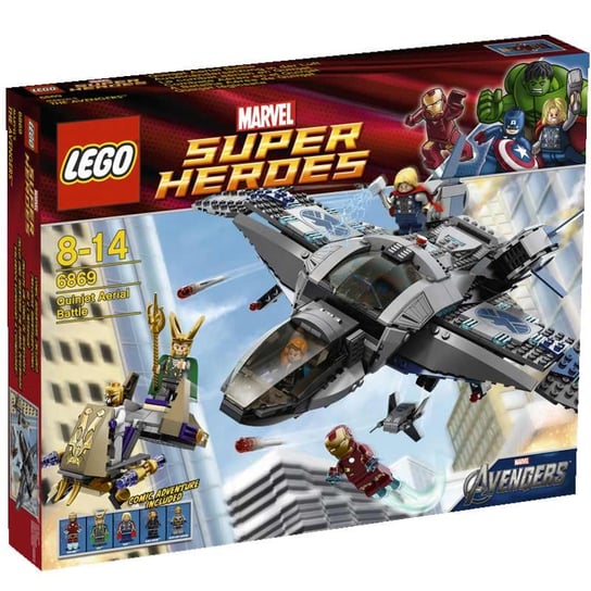 LEGO Marvel, Super Heroes, klocki Quinjet powietrzne starcie, 6869 LEGO