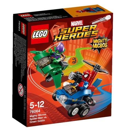 LEGO Marvel, Super Heroes, klocki Spiderman kontra Zielony Goblin, 76064 LEGO