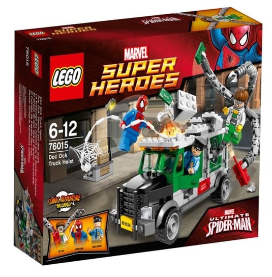 LEGO Marvel, Super Heroes, Spider-Man, klocki Doc Ock napad ciężarówką, 76015 LEGO