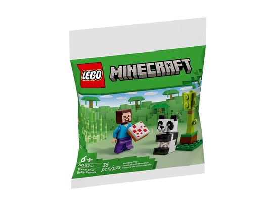 LEGO MINECRACT STEVE i mała panda 30672 Inna marka