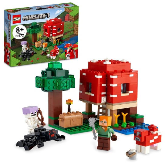 LEGO Minecraft, klocki, Dom w grzybie, 21179 LEGO