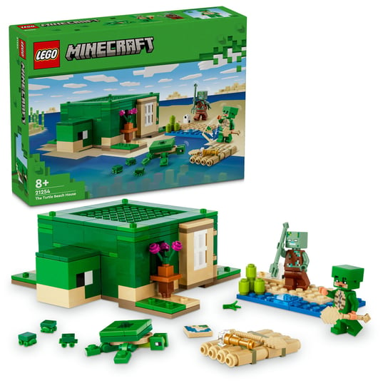 LEGO Minecraft, klocki, Domek na plaży żółwi, 21254 LEGO