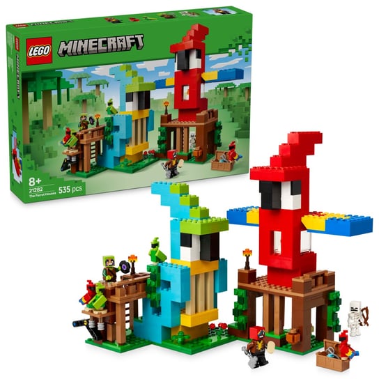 LEGO Minecraft, klocki, Papugowe domki, 21282 Minecraft
