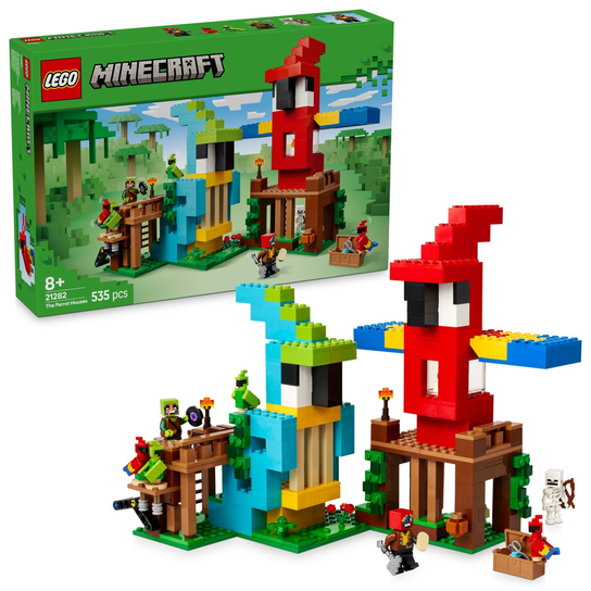 LEGO Minecraft, klocki, Papugowe domki, 21282 LEGO