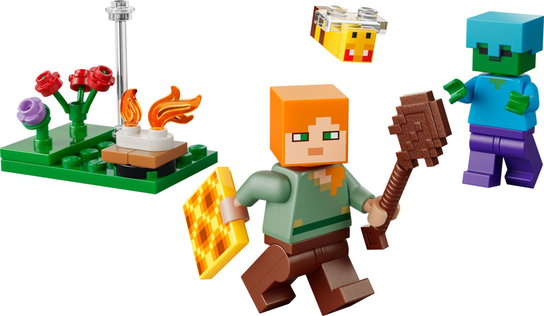 LEGO Minecraft, klocki, Potyczka Alex przy ognisku, 30732 LEGO