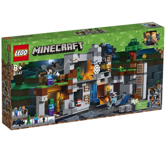 LEGO Minecraft, klocki Przygody na skale macierzystej, 21147 LEGO