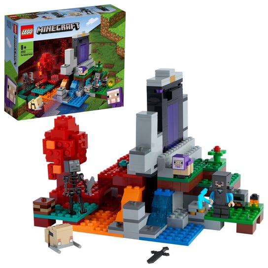 LEGO Minecraft, klocki, Zniszczony portal, 21172 LEGO