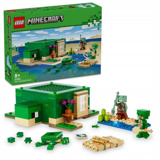 LEGO Minecraft - Żółw dom dla żółwi na plaży Figurki ZESTAW LEGO PREZENT CHŁOPCA DZIEWCZYNKI DZIECI LEGO