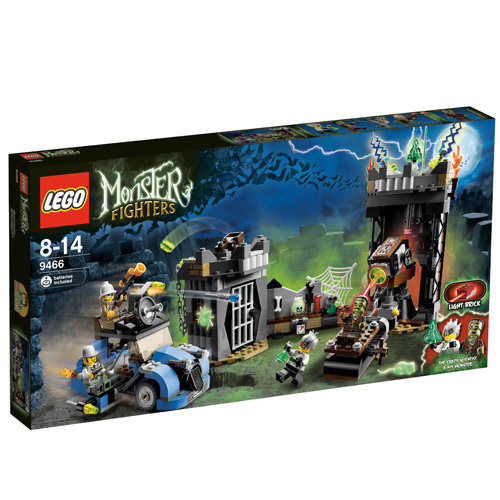 LEGO Monster Fighters, klocki Szalony profesor i jego potwór, 9466 LEGO