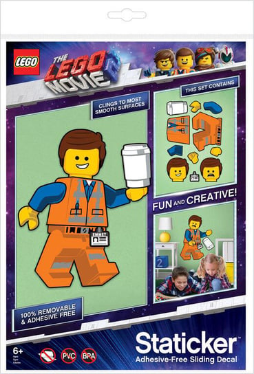 Lego Movie - Staticker Emmet. Ruchoma składanka. LEGO