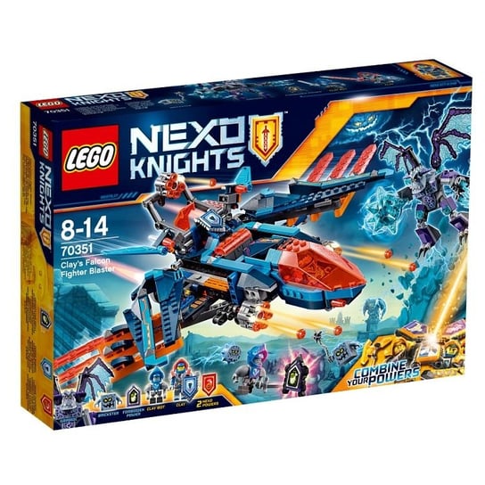LEGO Nexo Knights, klocki Blasterowy myśliwiec Clay'a, 70351 LEGO