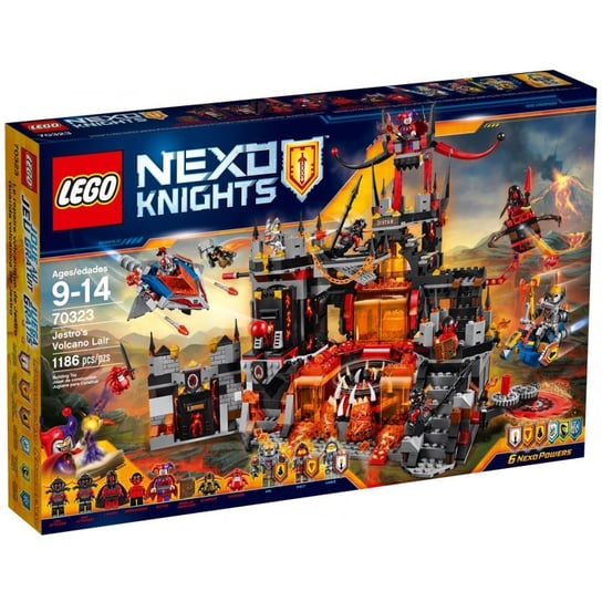LEGO Nexo Knights, klocki Wulkaniczna kryjówka Jestro, 70323 LEGO
