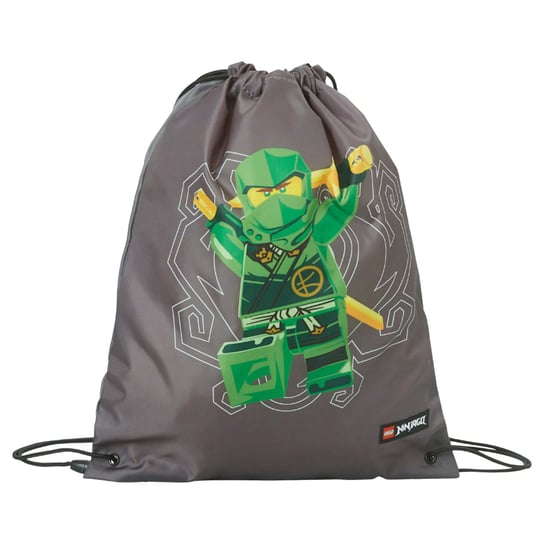 LEGO Ninjago Gymsack 20286-2408, szary Worek, pojemność: 4 L LEGO