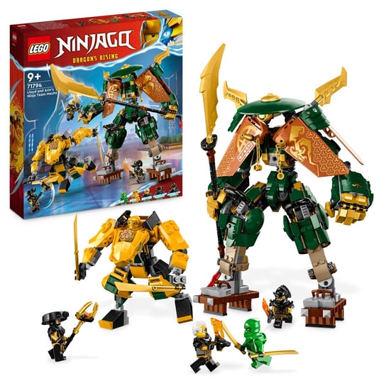 LEGO Ninjago, klocki, Drużyna mechów ninja Lloyda i Arina, 71794 LEGO
