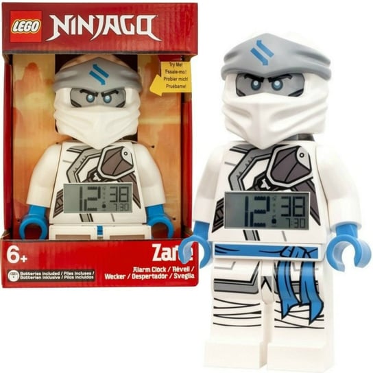 LEGO Ninjago, klocki Mistrzowie Spinjitzu Zegar budzik Zane Ninja LEGO