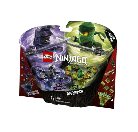 LEGO Ninjago, klocki Spinjitzu Lloyd vs. Garmadon, 70664 LEGO