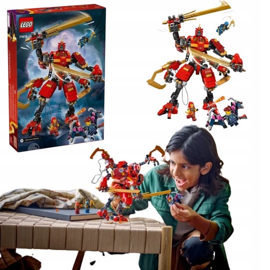 LEGO NINJAGO WSPINACZKOWY MECH NINJA KAIA ROBOT KOMBINEZON KLOCKI 623 SZTUK Inna marka