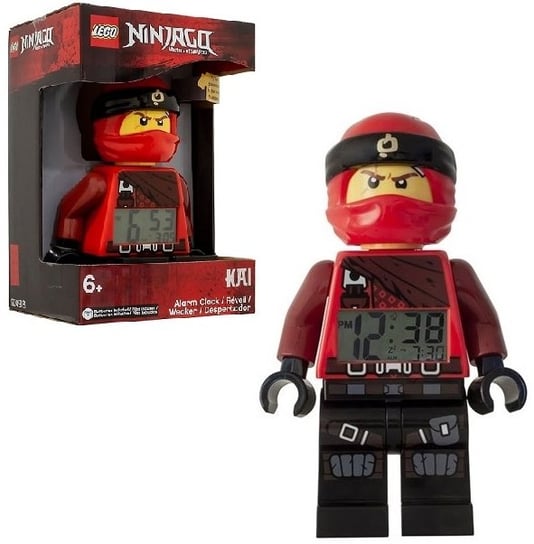 LEGO Ninjago, zegarek budzik Kai Led LEGO