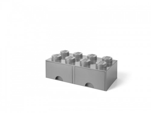 LEGO, Pojemnik Na Klocki Z Szufladami 4X2 Szary, 40061740 LEGO