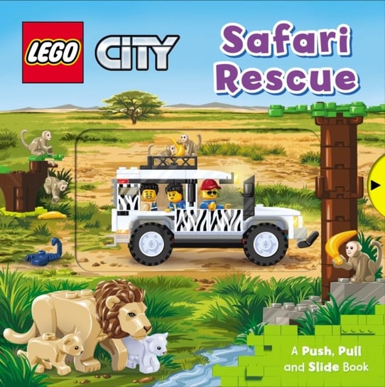 LEGO (R) City. Safari Rescue: A Push, Pull and Slide Book Opracowanie zbiorowe
