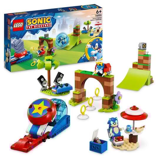 LEGO Sonic the Hedgehog, klocki, Sonic — wyzwanie z pędzącą kulą, 76990 LEGO