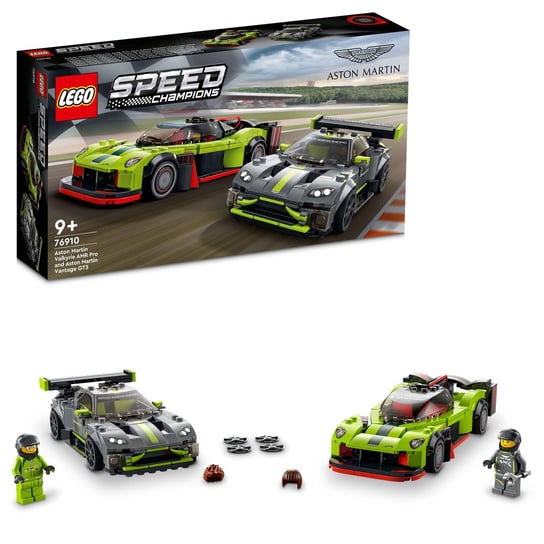 LEGO Speed Champions, klocki, Aston Martin Valkyrie AMR PRO i Aston Martin Vantage GT3, 76910 LEGO