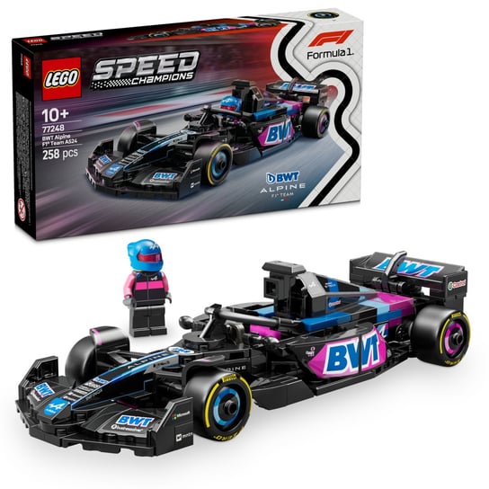LEGO Speed Champions, klocki, Bolid F1® BWT Alpine Team A524, 77248 LEGO