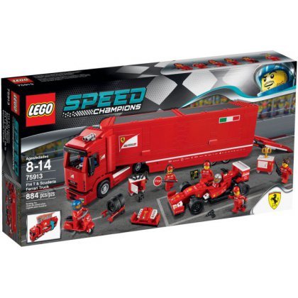 LEGO Speed Champions, klocki Ciężarówka F14 T & Scuderia Ferrari, 75913 LEGO