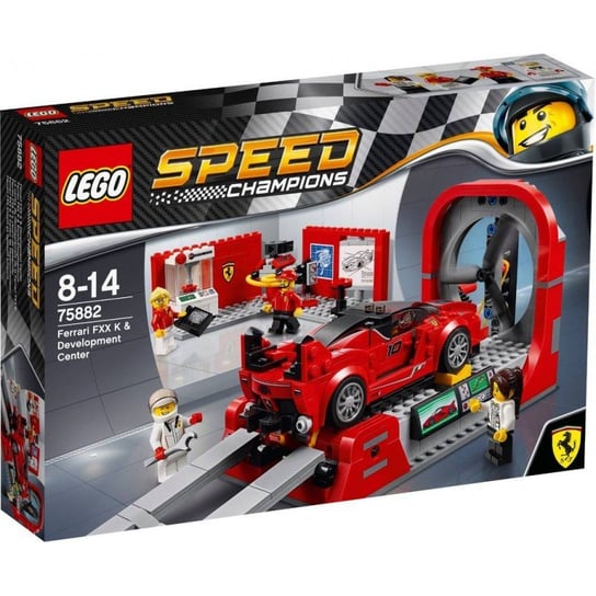 LEGO Speed Champions, klocki Ferrari FXX K i centrum techniczne, 75882 LEGO
