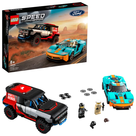 LEGO Speed Champions, klocki, Ford GT i Bronco R, 76905 LEGO