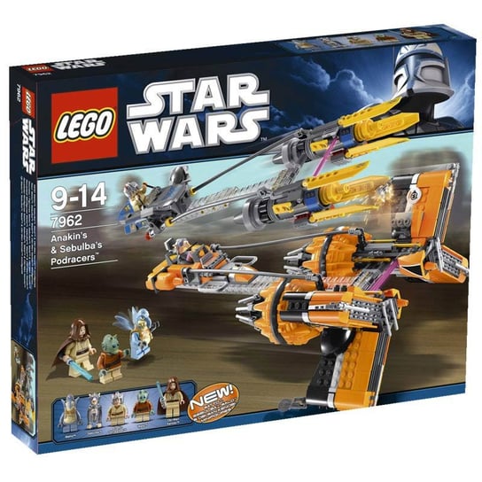 LEGO Star Wars, klocki Anakin's & Sebulba's Podracers, 7962 LEGO