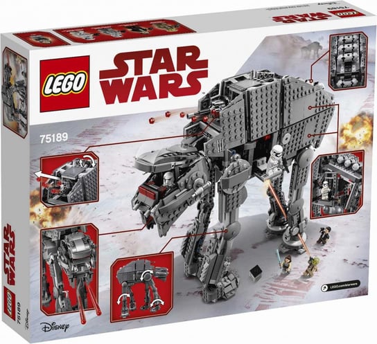 LEGO Star Wars, klocki Ciężka maszyna krocząca Najwyższego Porządku, 75189 LEGO