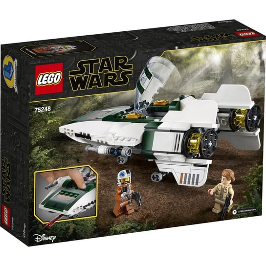 LEGO Star Wars, klocki Myśliwiec A-Wing Ruchu Oporu, 75248 LEGO