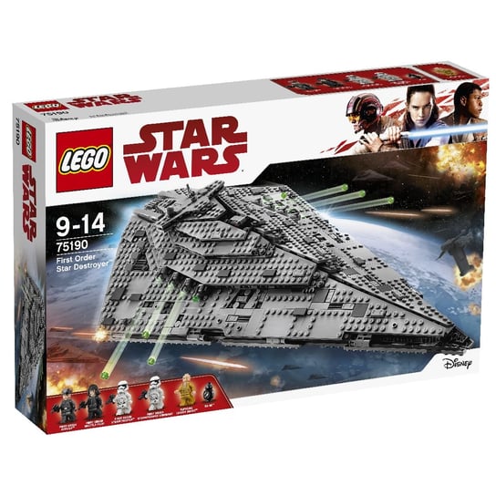 LEGO Star Wars, klocki Niszczyciel gwiezdny Najwyższego Porządku, 75190 LEGO