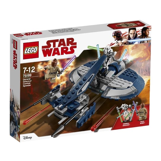 LEGO Star Wars, klocki Ścigacz bojowy generała Grievousa, 75199 LEGO