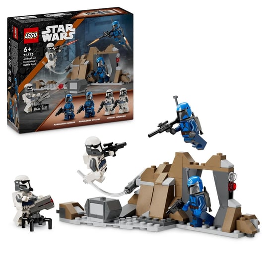 LEGO Star Wars, klocki, Zasadzka na Mandalorze — zestaw bitewny, 75373 LEGO