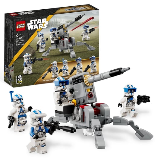 LEGO Star Wars, klocki, Zestaw bitewny – żołnierze-klony z 501. legionu, 75345 LEGO