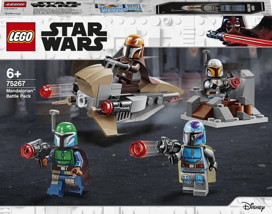 LEGO Star Wars, klocki Zestaw Bojowy Mandalorianina, 75267 LEGO