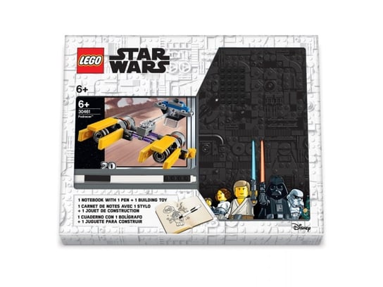 LEGO Star Wars, Notatnik Podracer Z Zestawem Klocków, Płytką I Długopisem, 52527 LEGO