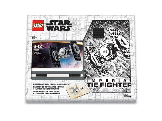 LEGO Star Wars, Notatnik Tie Fighter Z Zestawem Klocków, Płytką I Długopisem, 52510 LEGO