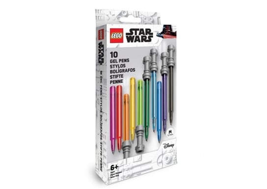 LEGO Star Wars, Zestaw Długopisów Żelowych Miecz Świetlny, 10 Sztuk, 53116 LEGO