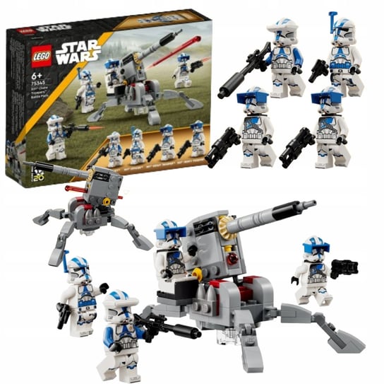 LEGO STAR WARS ŻOŁNIERZE-KLONY Z 501 LEGIONU 75345+KARTKA ELEKTRONICZNA Inna marka