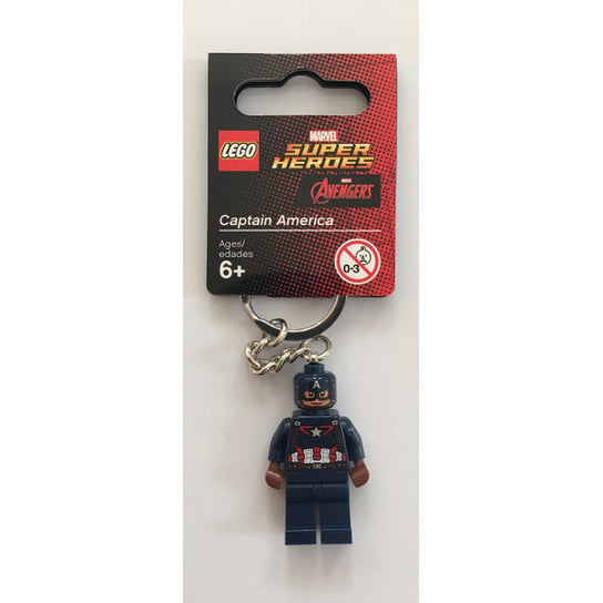 LEGO Super Heroes, Marvel, brelok kapitan Ameryka, 853593 LEGO
