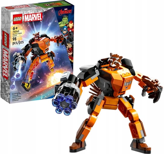 Lego Super Heroes - Mechaniczna Zbroja Rocketa - 76243 LEGO