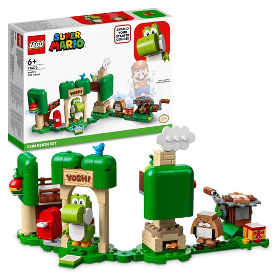 LEGO Super Mario, klocki, Dom prezentów Yoshiego — zestaw rozszerzający, 71406 LEGO