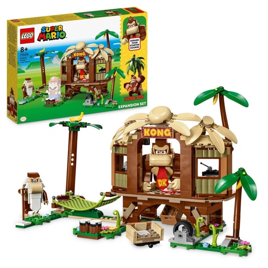 LEGO Super Mario, klocki, Domek na drzewie Donkey Konga — zestaw rozszerzający, 71424 LEGO
