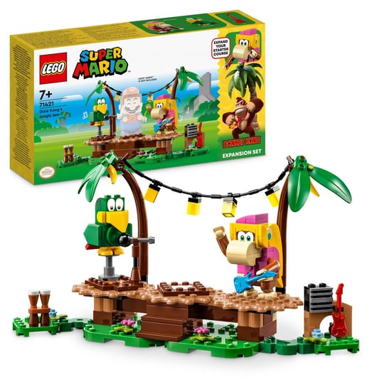 LEGO Super Mario, klocki, Dżunglowy koncert Dixie Kong — zestaw rozszerzający, 71421 LEGO