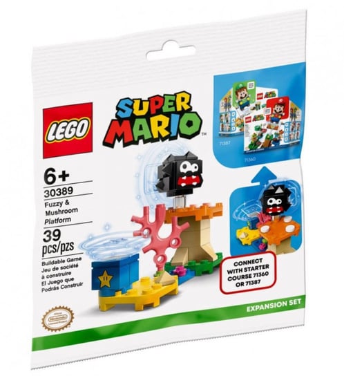 LEGO Super Mario, klocki, Fuzzy i platforma z grzybem, 30389 LEGO