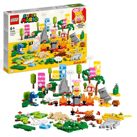 LEGO Super Mario, klocki, Kreatywna skrzyneczka, zestaw twórcy, 71418 LEGO