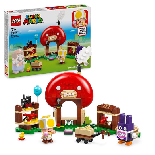 LEGO Super Mario, klocki, Nabbit w sklepie Toada — zestaw rozszerzający, 71429 LEGO